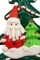 Wizardi; Christmas Ornament - Glossy Gingerbread Tree with Santa. Wizardi Festive Decoration F07-N2-12-AA453B; Category:Hanging Figurines; Image:4